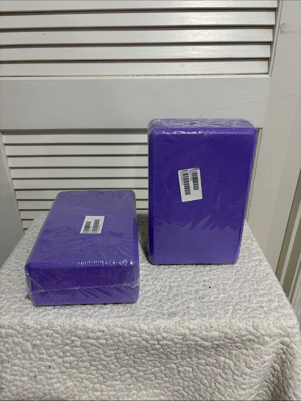 Purple Foam Yoga Blocks - Set of 2